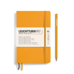 LEUCHTTURM1917 Notebook Paperback (B6+) Ruled, Softcover, 123 Numbered Pages - Rising Sun