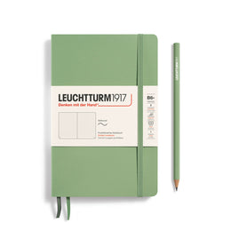LEUCHTTURM1917 Notebook Softcover Paperback (B6+), 123 pages, Dotted - Sage Green