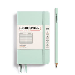 LEUCHTTURM1917 Hardcover Pocket Notebook (A6), 187 p., ruled - Mint Green