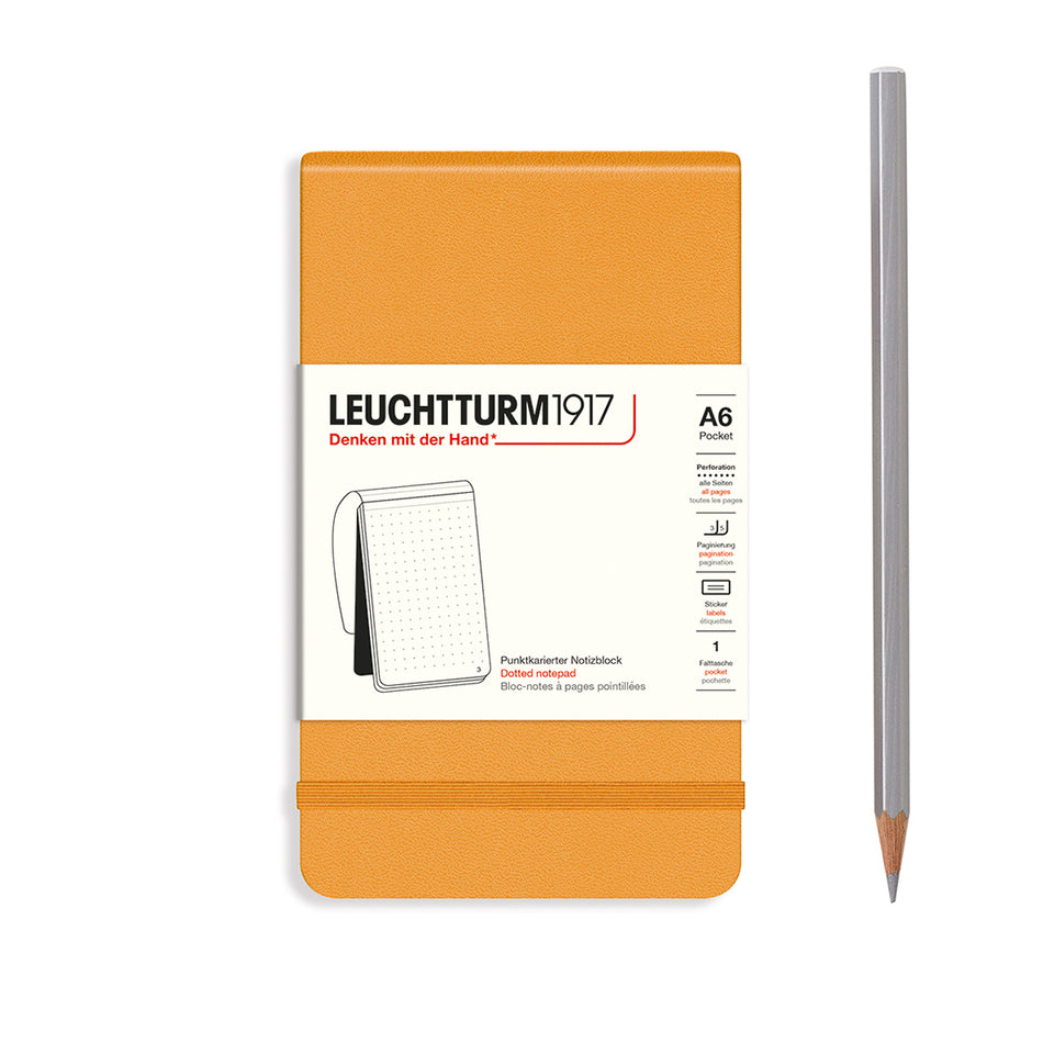 LEUCHTTURM1917 Notebook Hardcover Pocket (A6), Dotted, 184 pages - Rising Sun