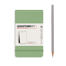 LEUCHTTURM1917 Reporter Notepad Pocket, (A6) Dotted - Sage Green