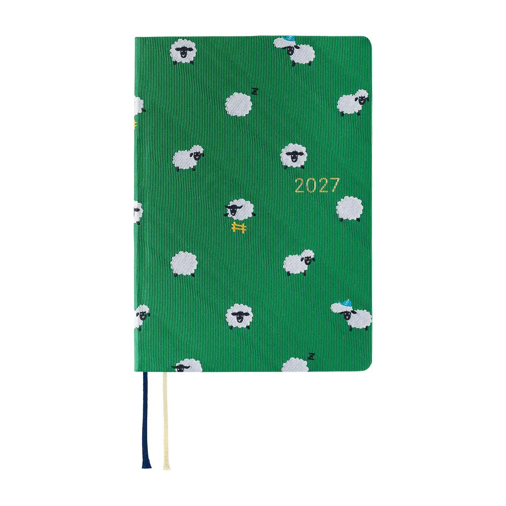 Hobonichi Techo 2027 HON A6 Bow & Tie: Sheep Sheep Sheep