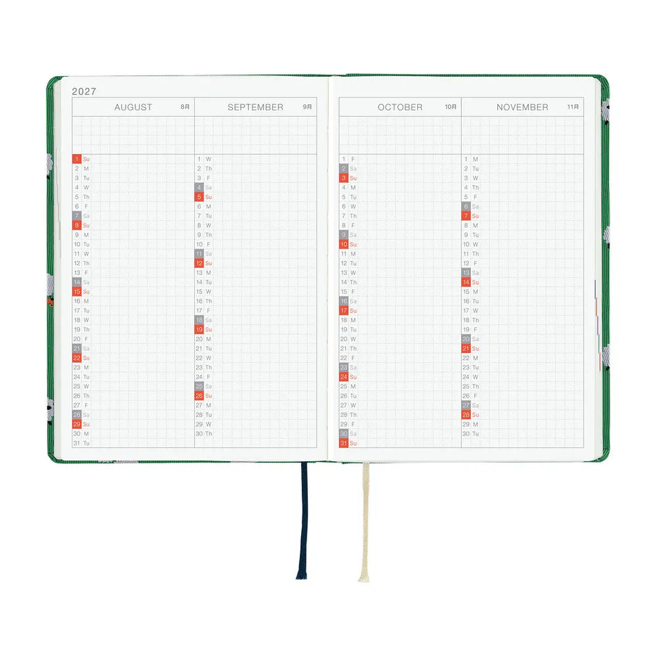 Hobonichi Techo 2027 HON A6 Bow & Tie: Sheep Sheep Sheep