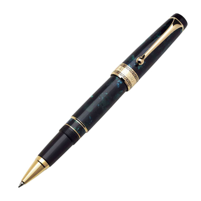 Aurora Optima Auroloide Rollerball - Green with Gold Trim