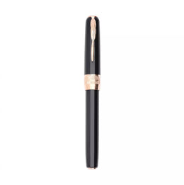 Pineider Classic Fountain Pen - Black/Rose Gold