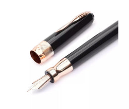 Pineider Classic Fountain Pen - Black/Rose Gold