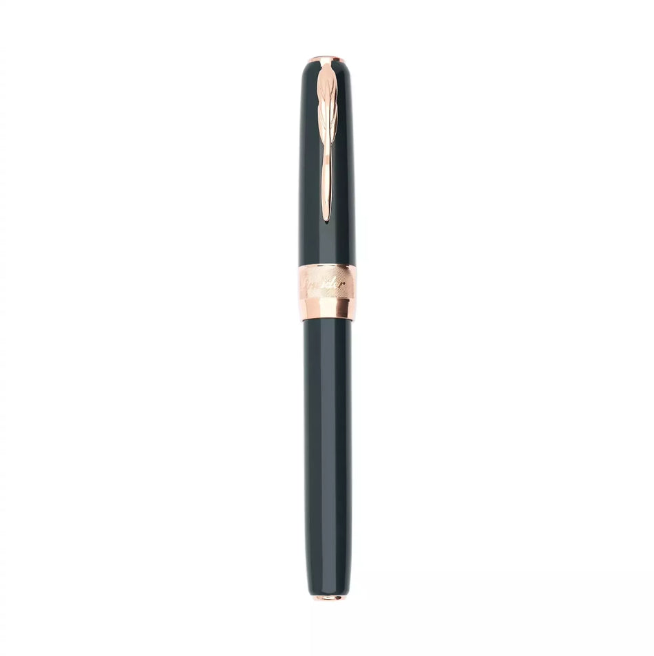 Pineider Classic Fountain Pen - Green/Rose Gold