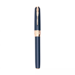 Pineider Classic Fountain Pen - Peacock/Rose Gold