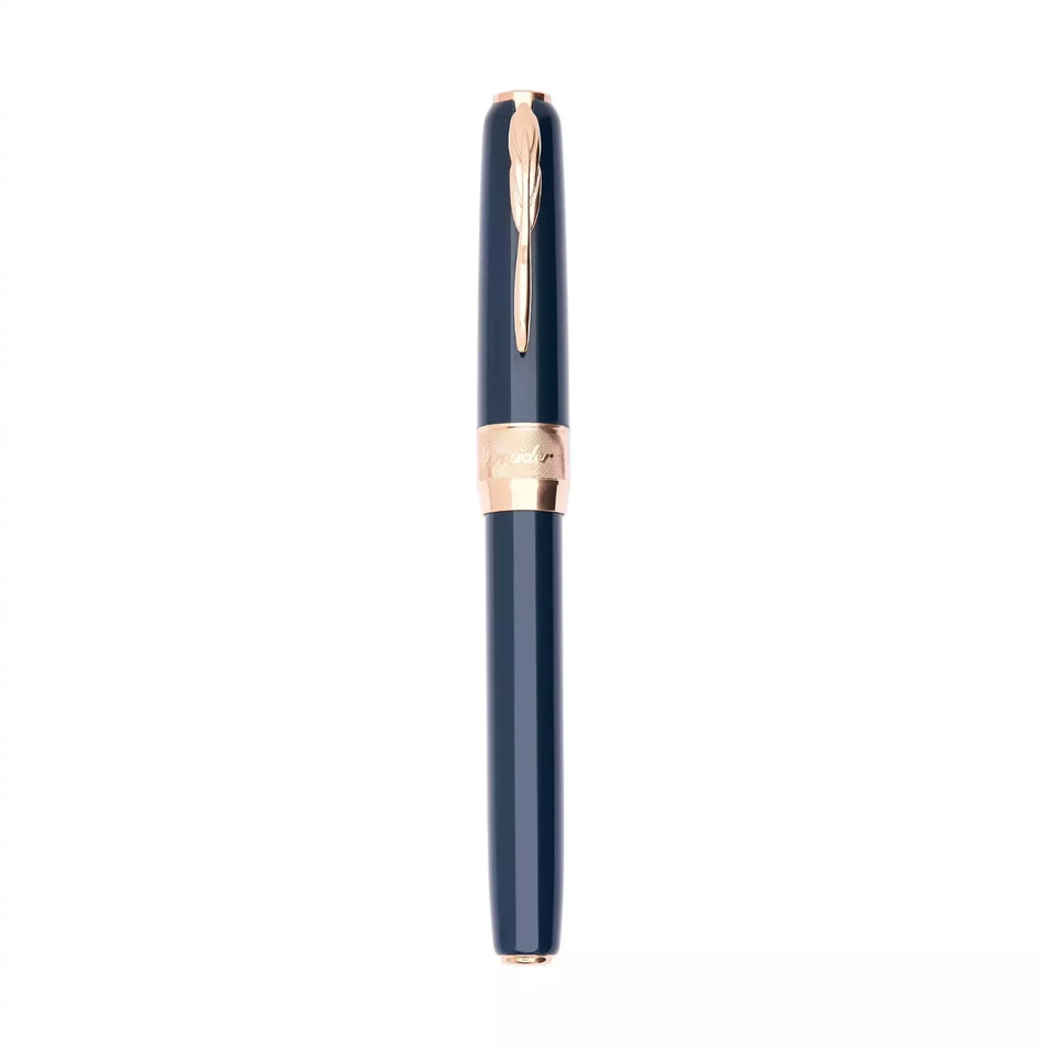 Pineider Classic Fountain Pen - Peacock/Rose Gold