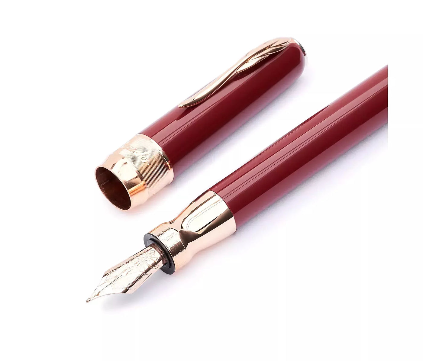 Pineider Classic Fountain Pen - Bordeaux/Rose Gold