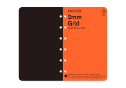 PLOTTER  2mm Grid Memo Pad (80 Sheets) - Mini Size