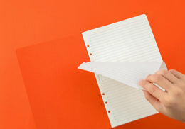 PLOTTER 6mm Ruled Memo Pad (80 Sheets) - A5 Size