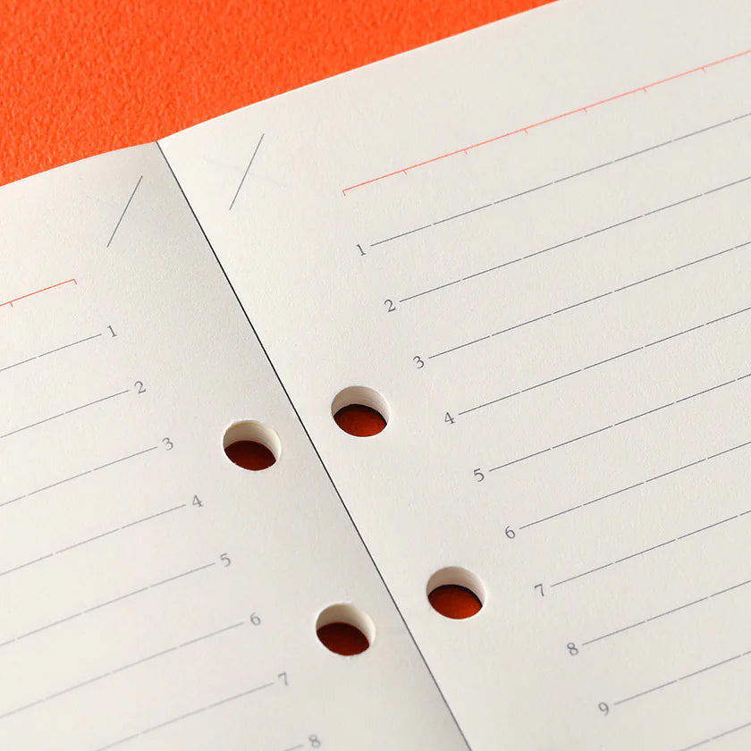 PLOTTER 6mm Ruled Memo Pad (80 Sheets) - A5 Size