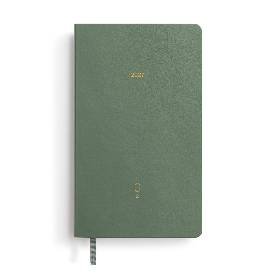LEUCHTTURM1917 2027 Quarterly Daily Planner (Pack of 4) - Shades of Green
