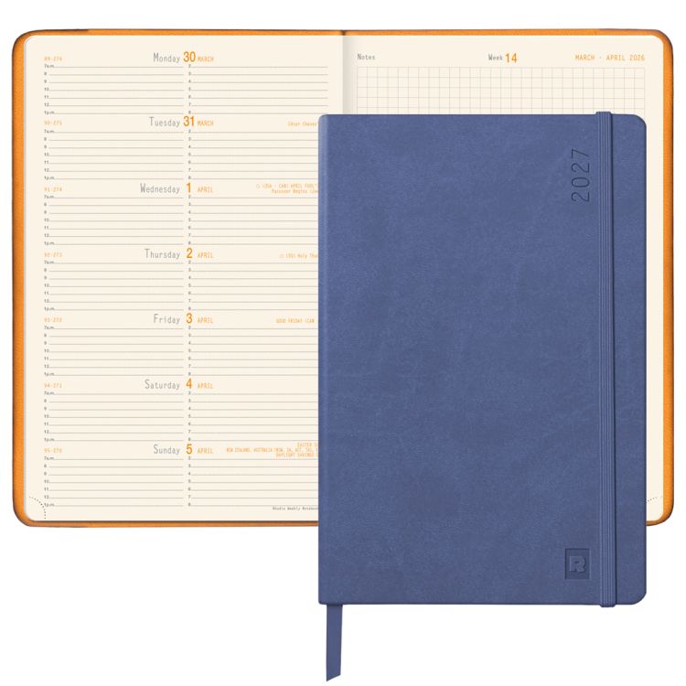 RHODIA 2027 Weekly Webplanner 6x9 - Sapphire
