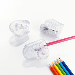 Kutsuwa K'zool Adjustable Pencil Sharpener - Transparent
