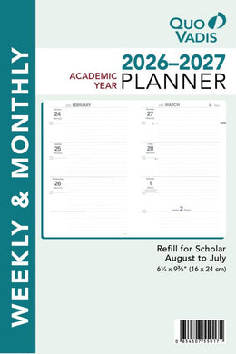 Quo Vadis 2026-2027 Academic Refill - Scholar