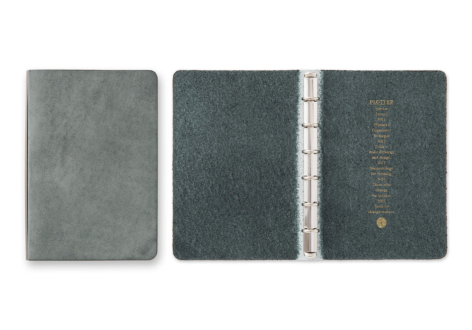 PLOTTER Shiranami 6-Ring Leather Binder Mini