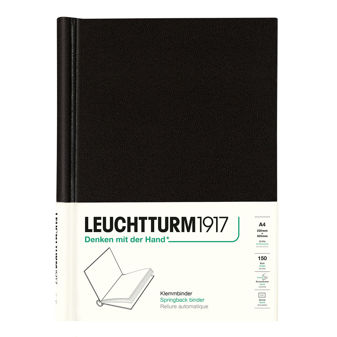 LEUCHTTURM1917 Springback Binder Peka A4 - Black