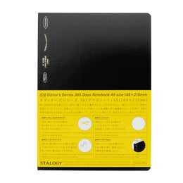 Stalogy 018 Editor's Series 365Days A5 Notebook - Grid - Black