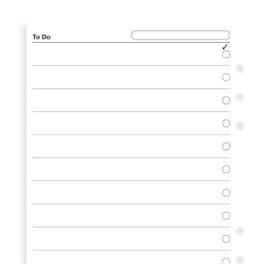 Filofax A5 To Do Refill