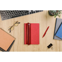 Clairefontaine Leather Pencil Case - Rouge