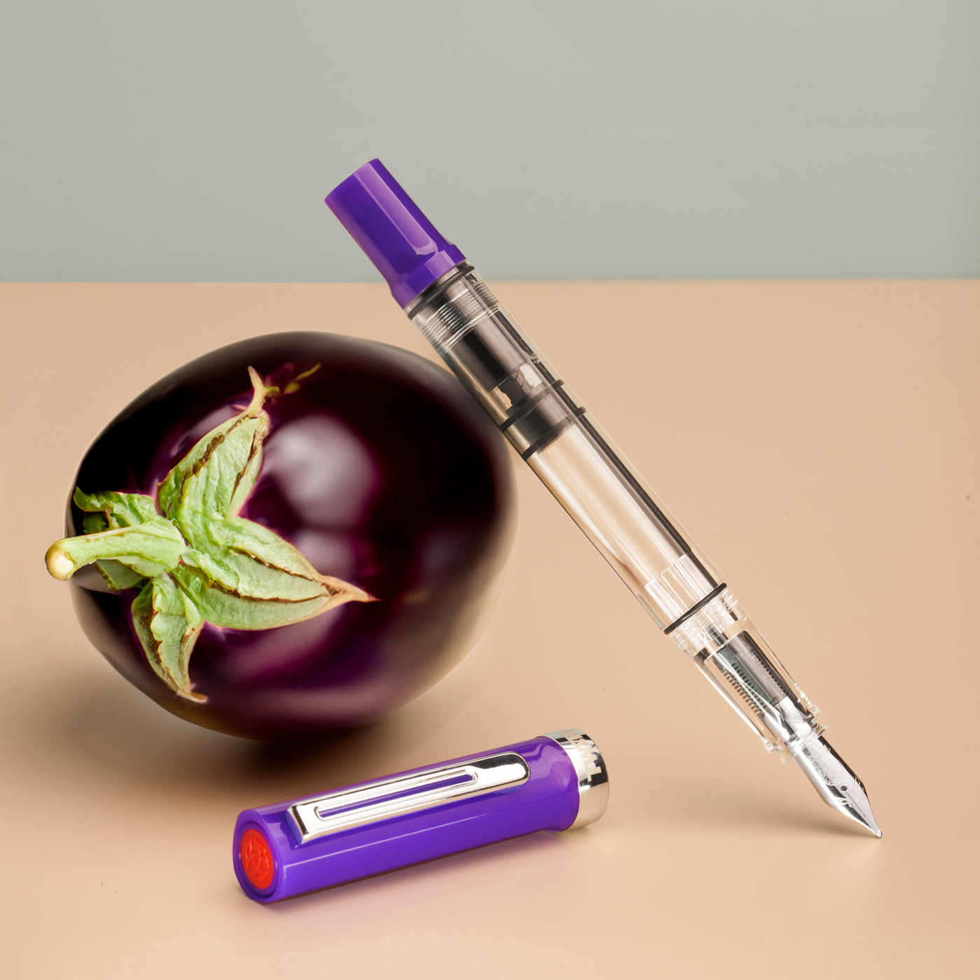 Twsbi ECO-T Fountain Pen - Eggplant Purple (d)