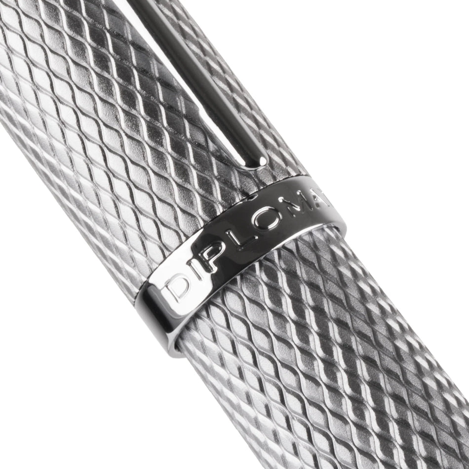 Diplomat Viper Rollerball - Silver Guilloche