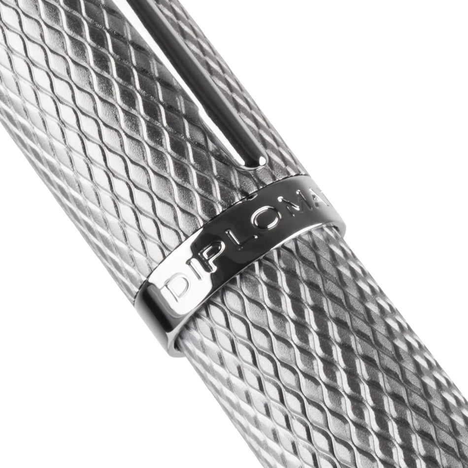 Diplomat Viper Ballpoint - Silver Guilloche