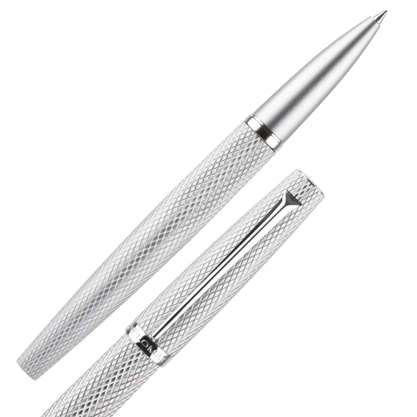 Diplomat Viper Rollerball - Silver Guilloche
