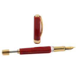 Visconti Opera Gold Red Fountain Pen - Fine