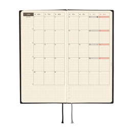 Hobonichi Techo 2027 Weeks White Line: Black