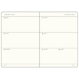 Leuchtturm1917 2027 A6 Weekly Planner Pocket - Black