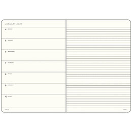 Leuchtturm1917 2027 A6 Weekly Planner & Notebook Pocket - Black