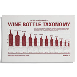 33Books Wine Bottle Taxonomy Print
