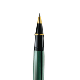 Pelikan Souverän® R800 Rollerball - Black/Green with Gold Accents