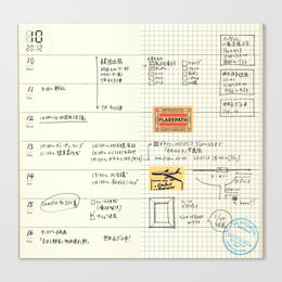 TRAVELER'S Notebook Standard Size Refill - 019 Weekly Memo Diary