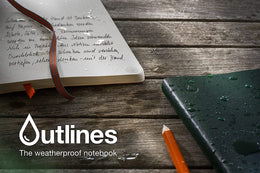 LEUCHTTURM1917 Outlines Weather-Proof B6+ Dotted Notebook - Signal Orange