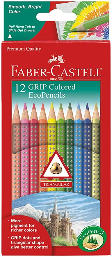 Faber-Castell Grip Colored Eco Pencils (Set of 12)
