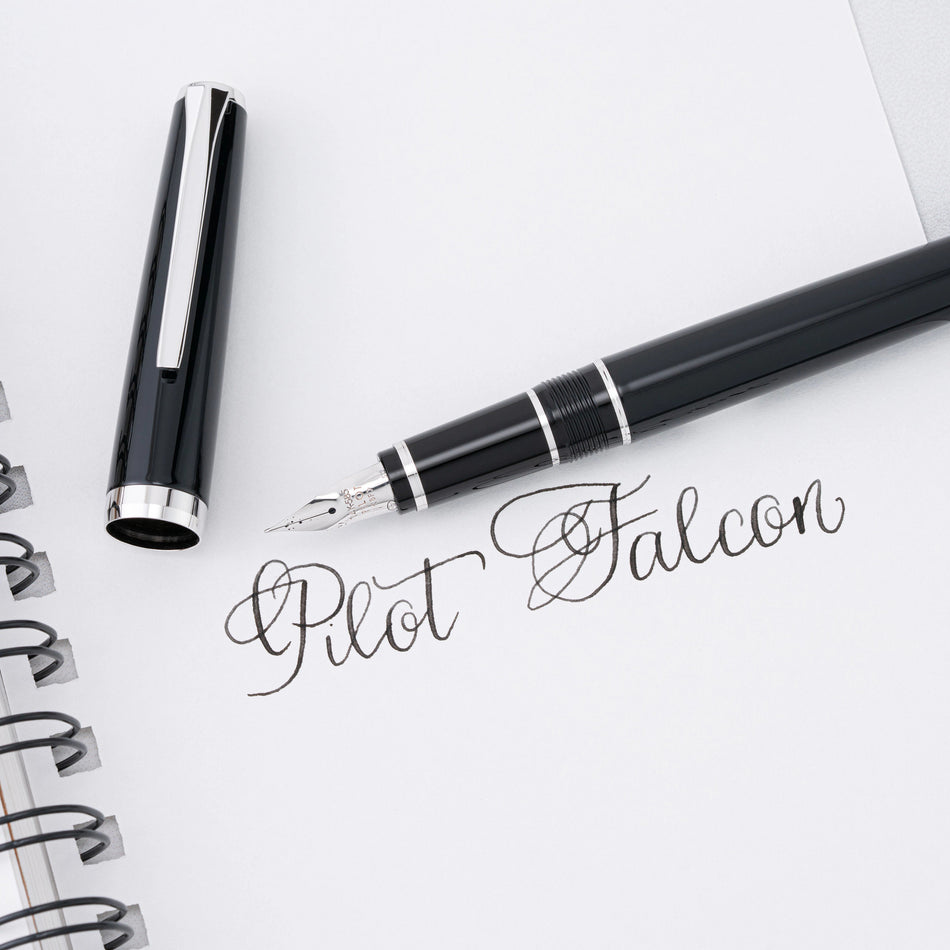 Pilot Falcon Fountain Pen - Black with Gold