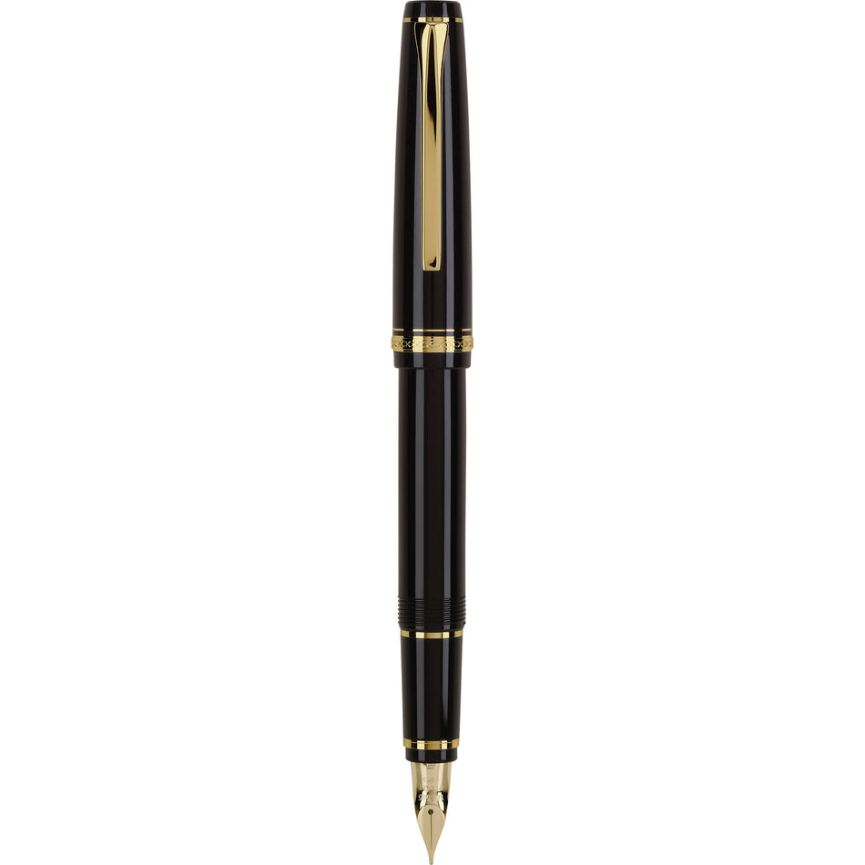Pilot Falcon Fountain Pen - Black with Gold