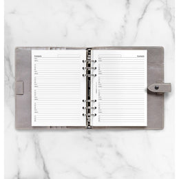 Filofax A5 Organizer/Clipbook - Contacts Refill