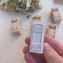 Saiko Stationery Wooden Handle Ink Swatching Stamp - Ink Vial