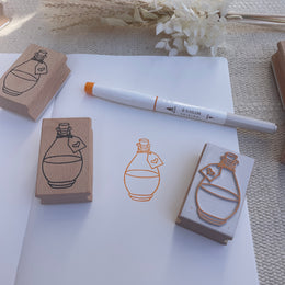 Saiko Stationery Wooden Handle Ink Swatching Stamp - Love Potion