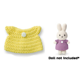 Just Dutch Hand Crocheted Toys - Casual Yellow Dress