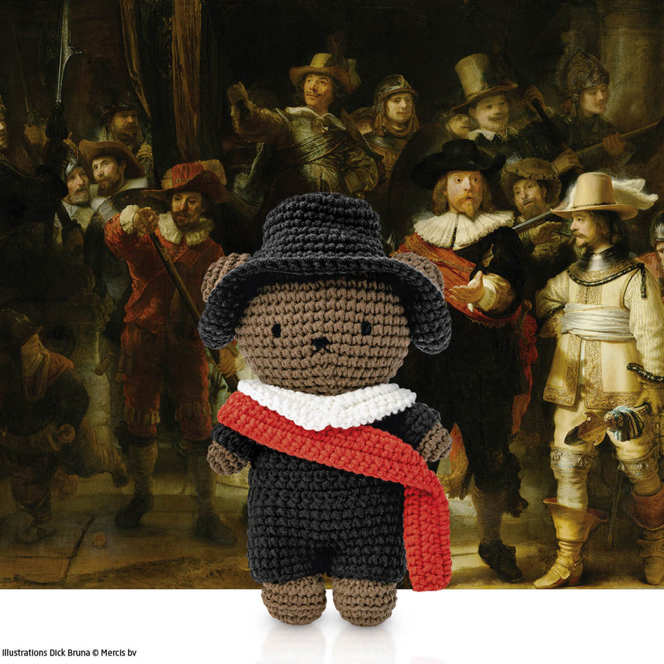 Just Dutch Hand Crocheted Toys - Boris in a Night Watch Outfit