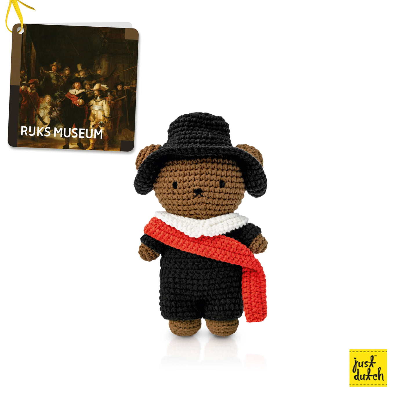 Just Dutch Hand Crocheted Toys - Boris in a Night Watch Outfit