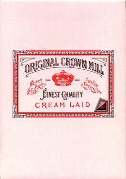 Original Crown Mill - Classic Laid Paper Writing Pad (50 Sheets) - A5