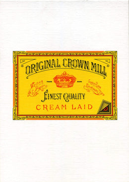 Original Crown Mill - Classic Laid Paper Writing Pad (50 Sheets) - A5