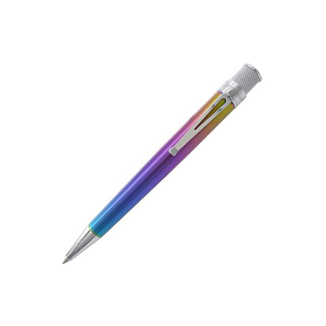 Retro 1951 Tornado Vintage Metalsmith Rollerball - Rainbow Chromatic